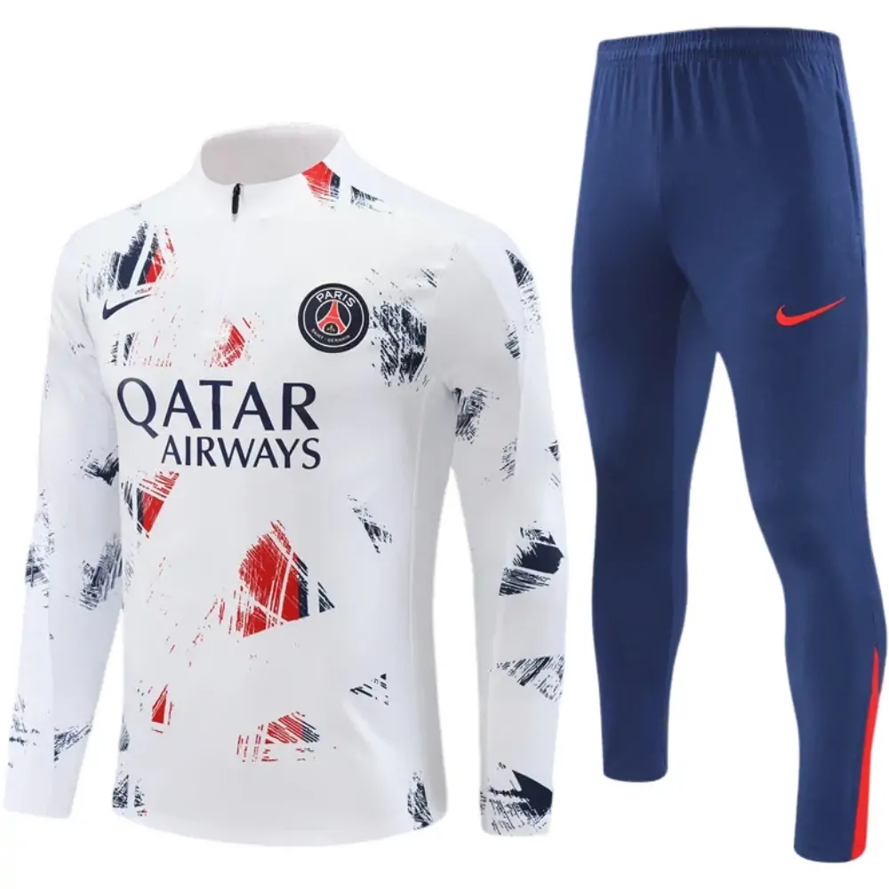 2024-25 New Season Paris White [Camouflage] Children's Training Suit