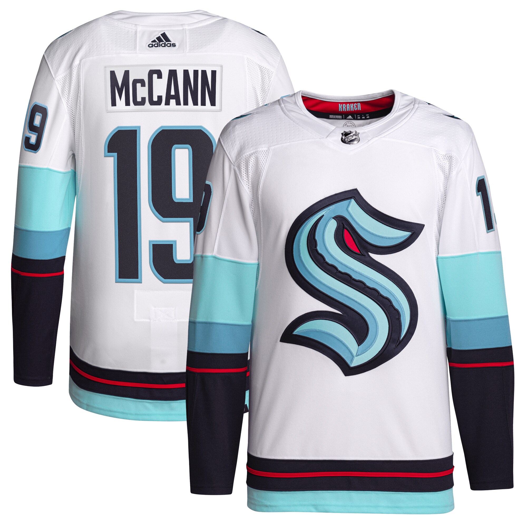 Jared McCann Seattle Kraken  Away  Primegreen   Jersey – White