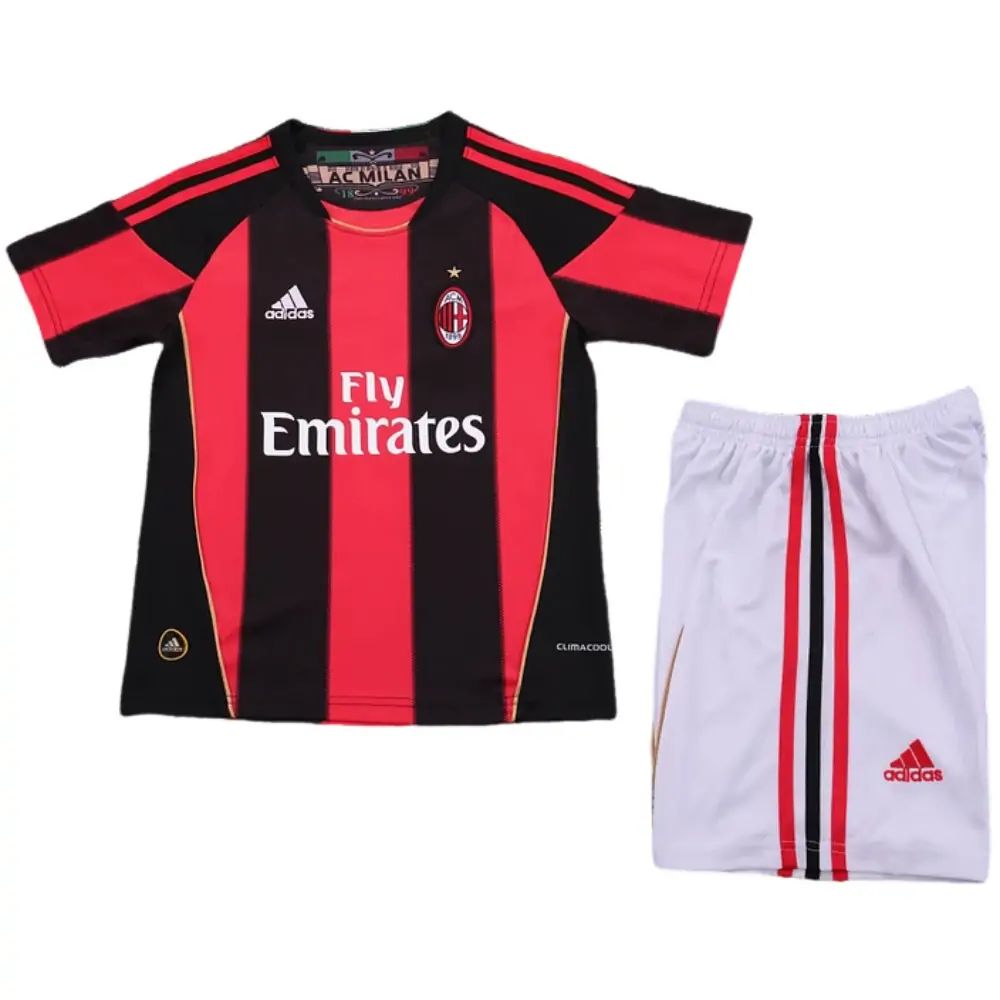 2011-12 AC Milan Home Retro Children's Jersey Set - Fans Edition