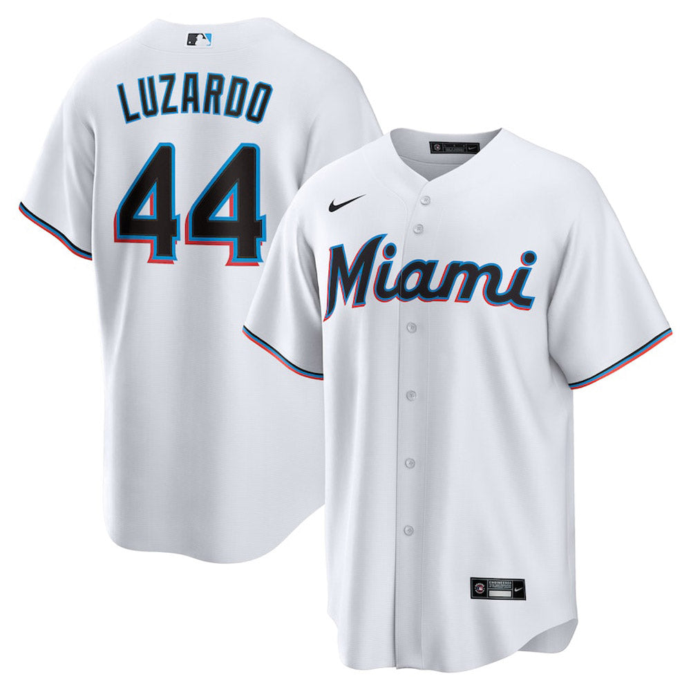 Men's Miami Marlins Jesus Luzardo Cool Base Replica Home Jersey - White