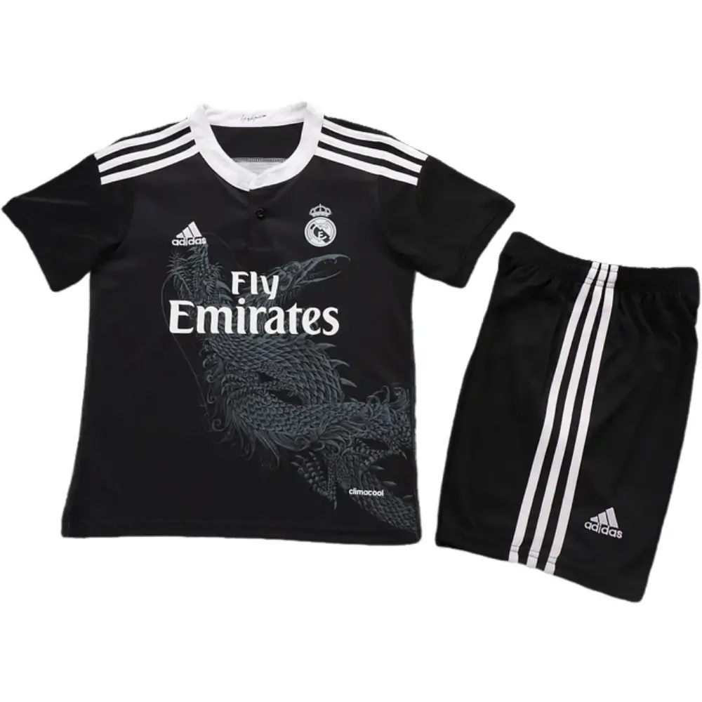 2014-15 Real Madrid Second Away Match Retro Children's Jersey Set - Fans Edition