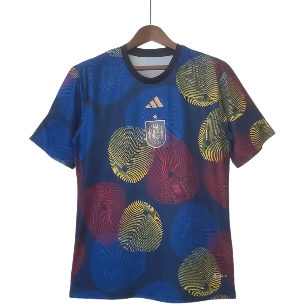 2022 Spain Training Wear Colorful Soccer Shirt