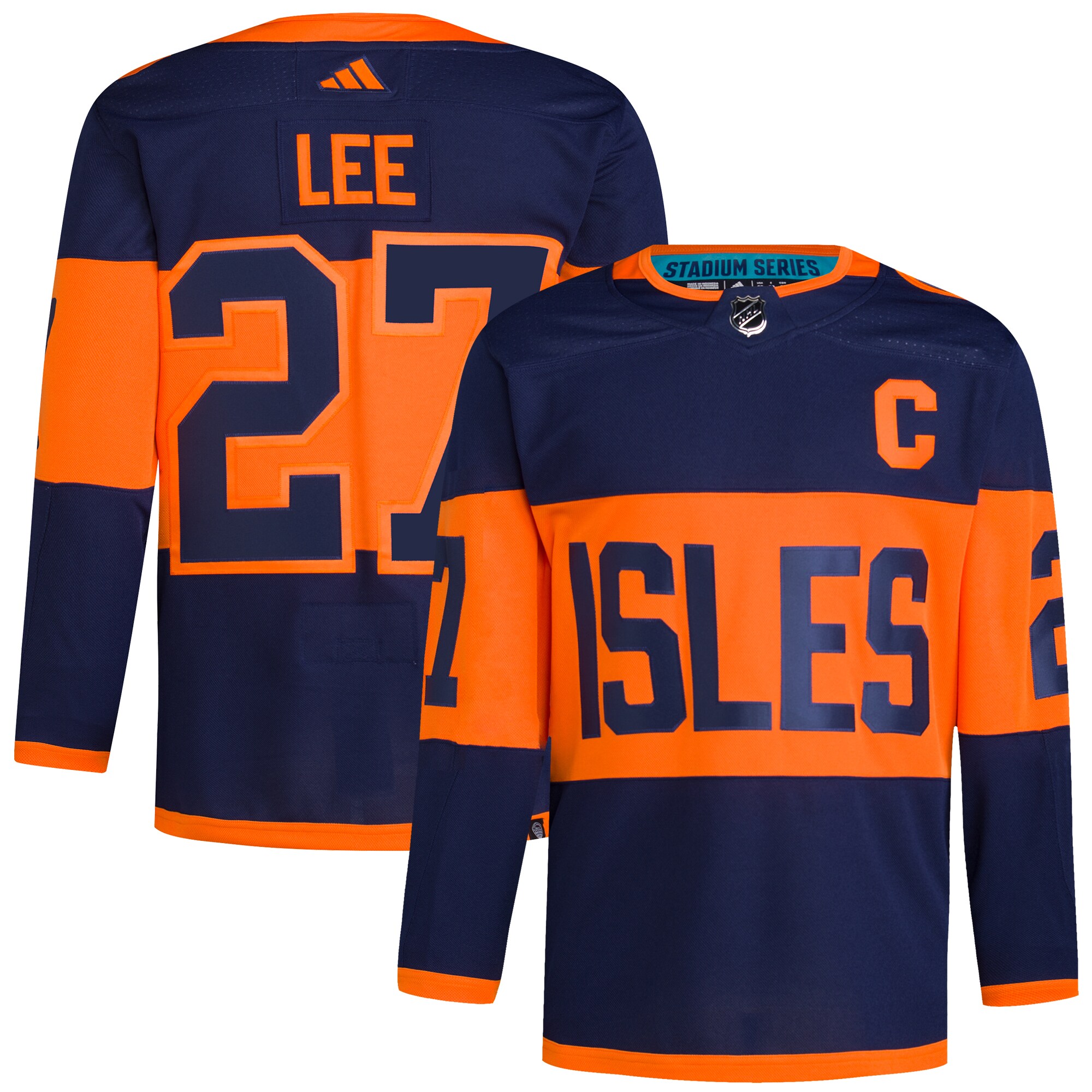 Anders Lee New York Islanders  2024 NHL Stadium Series Primegreen    JerseyÂ â€“ Navy