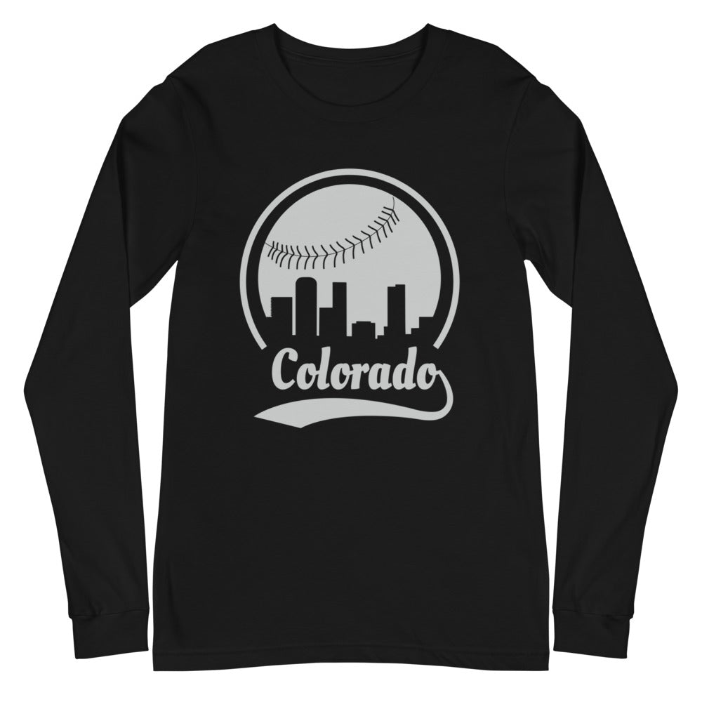Unisex Colorado Rockies Baseball Long Sleeve Tee Shirt