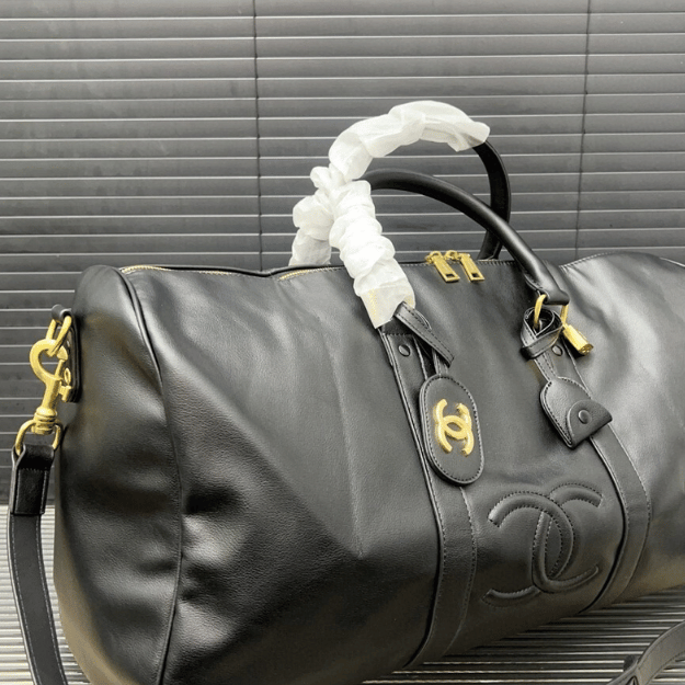 Chanel Duffel/Travel Bag Black 19.7 Inches