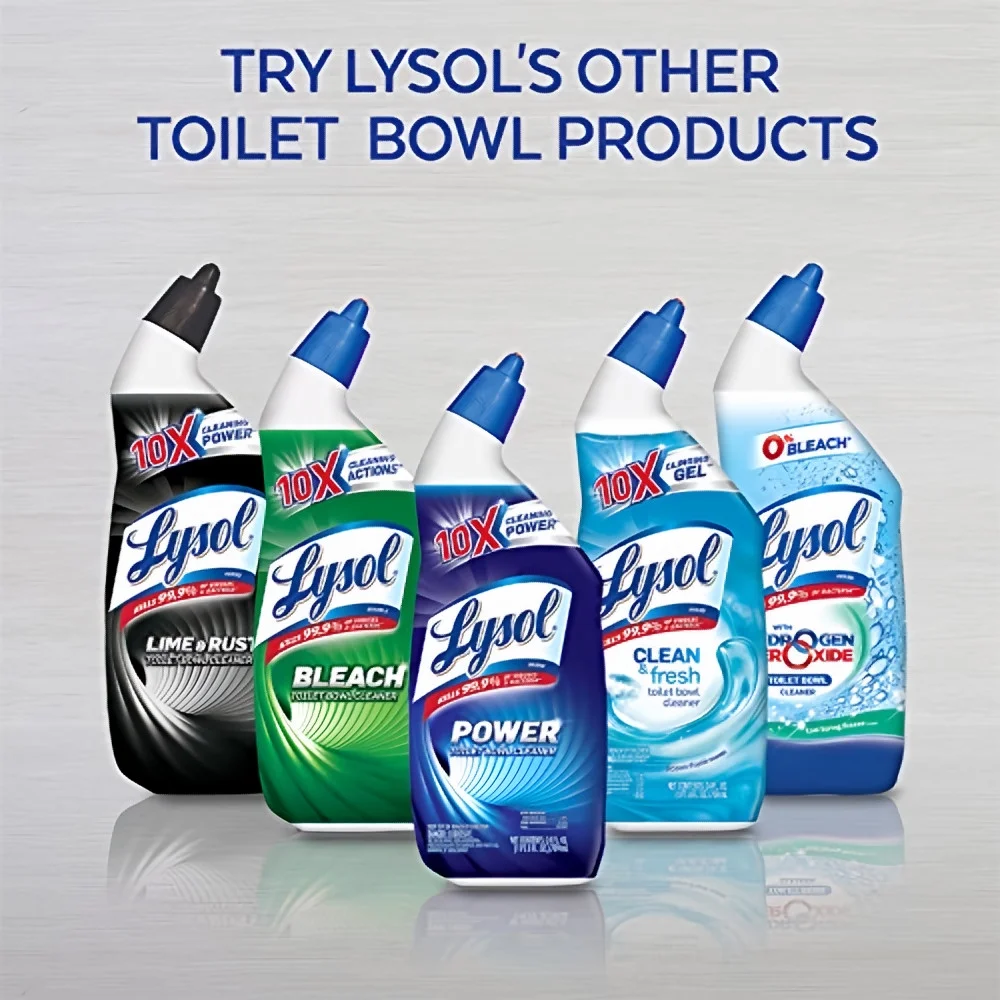 Lysol Toilet Bowl Cleaner Gel Forest Rain Scent 24 oz (Pack of 32)