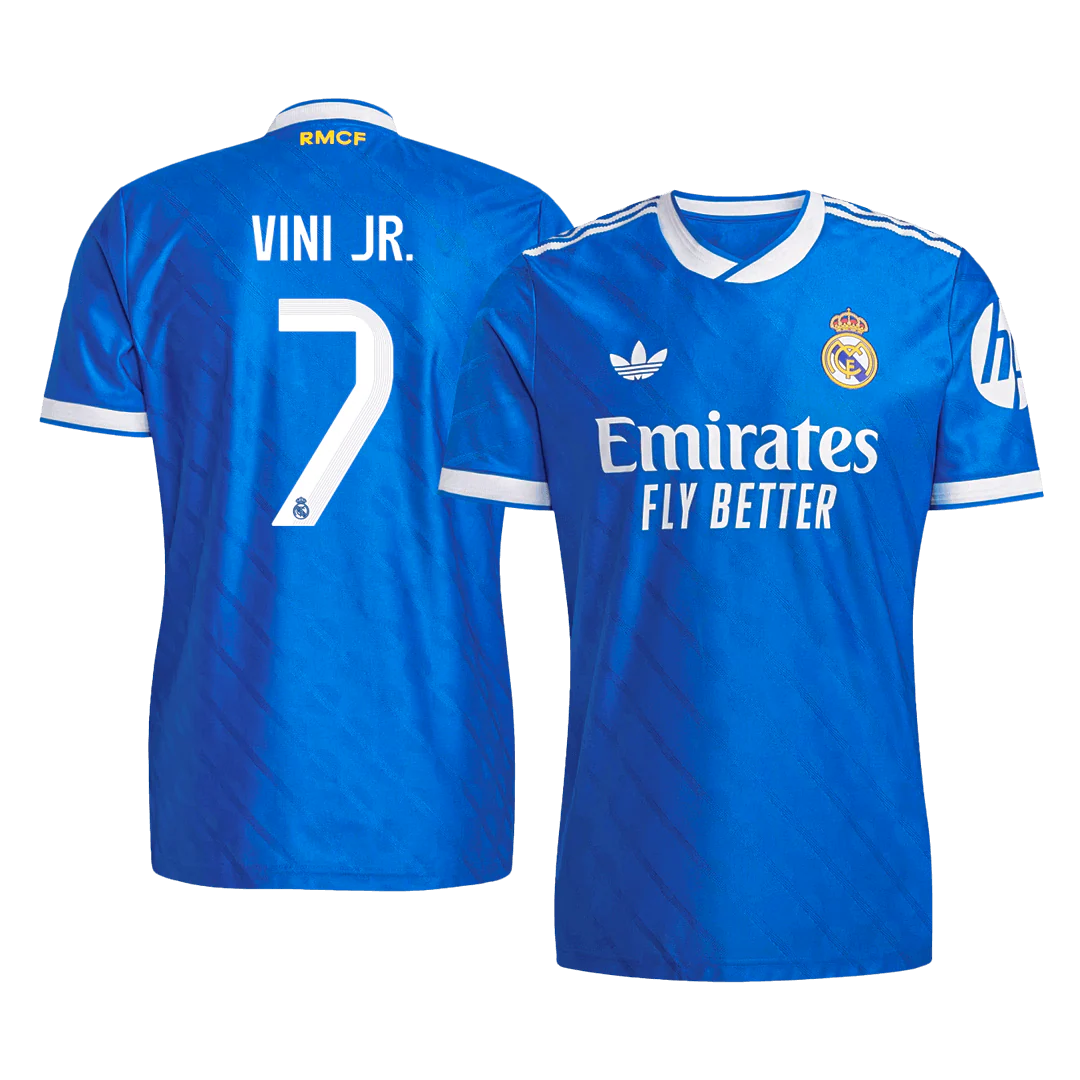 VINI JR. #7 Real Madrid Third Away Player Version Soccer Jersey 2025/26