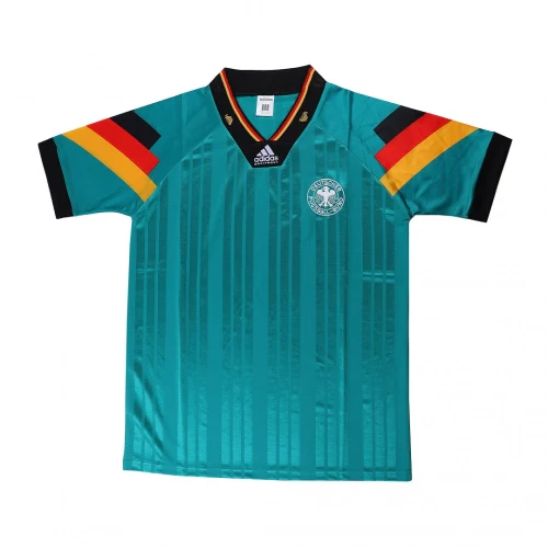 Retro Germany Away Football Jersey Euro Cup 1992