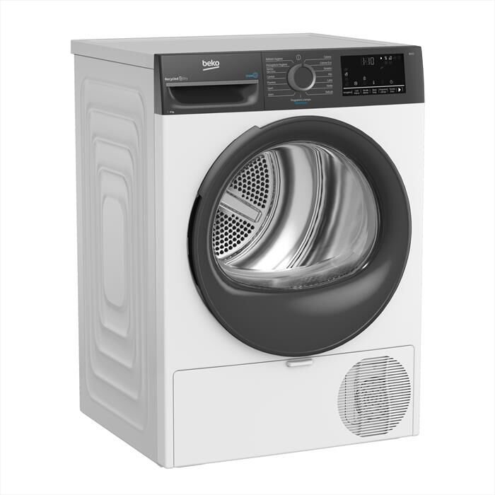 BEKO - Asciugatrice BMEUT481SAI_IT 8 Kg Classe C-Grigio, Bianco