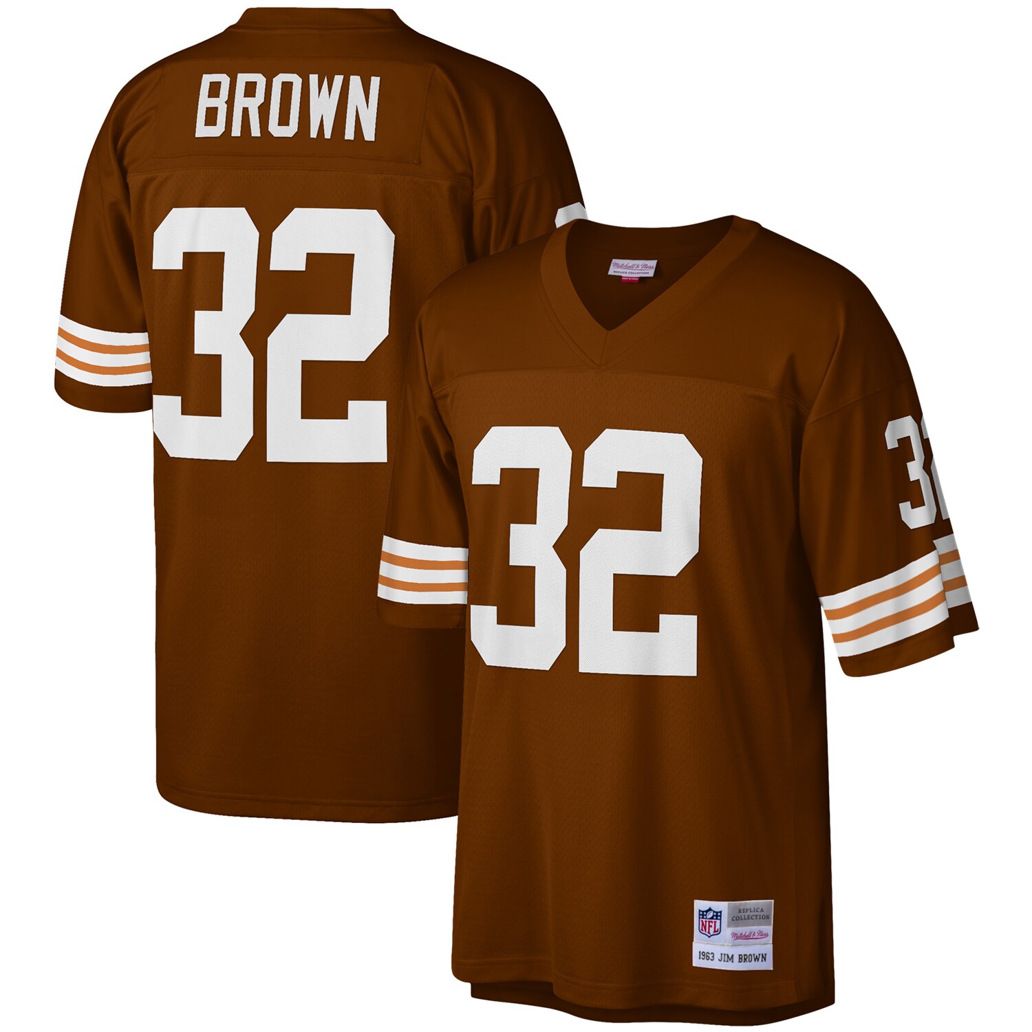 Jim Brown Cleveland Browns Mitchell & Ness Legacy Replica Jersey – Brown