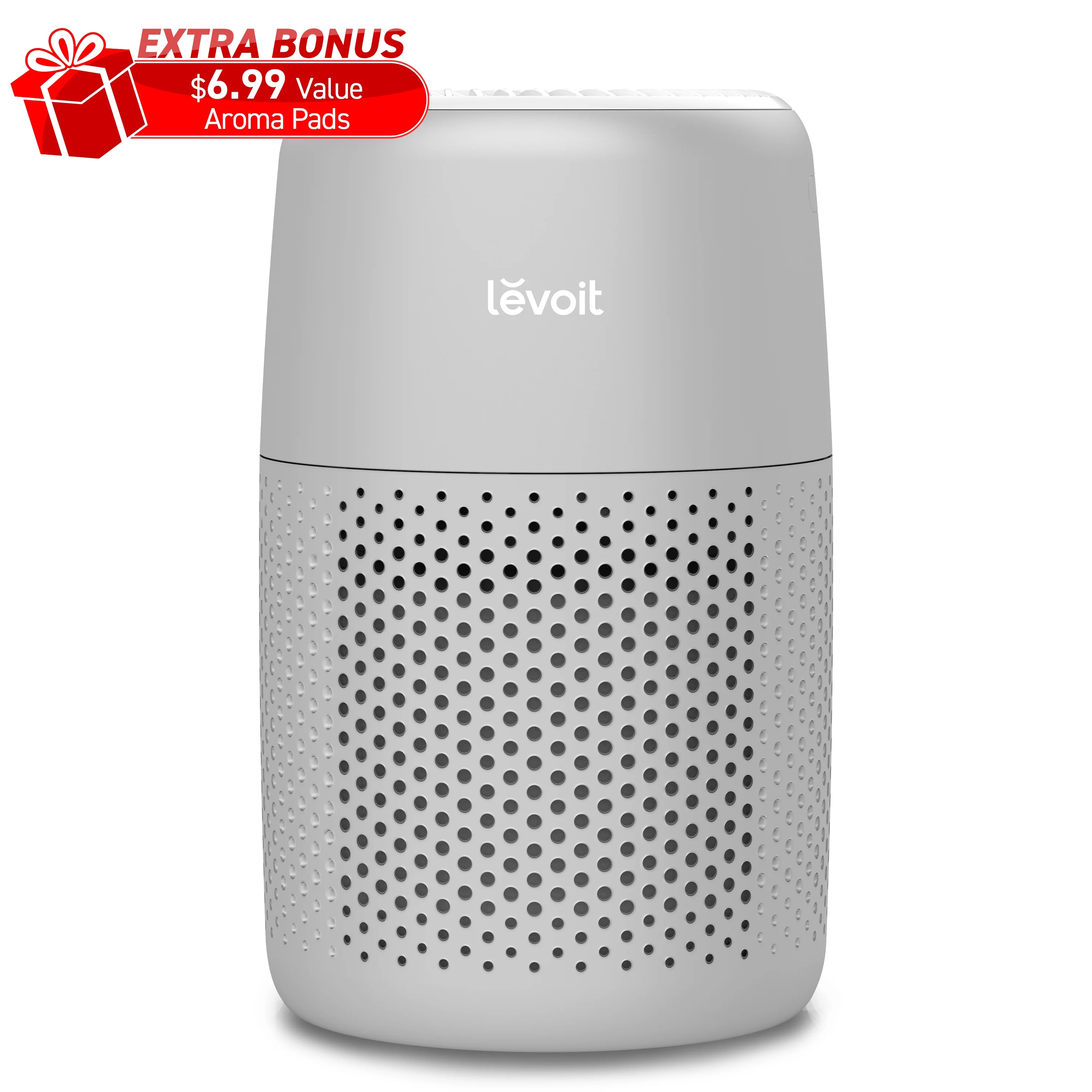 (3 pack) Levoit Core Mini-P 255 Sq Ft 3-Stage Filter Desktop Air Purifier with Aromatherapy, Gray