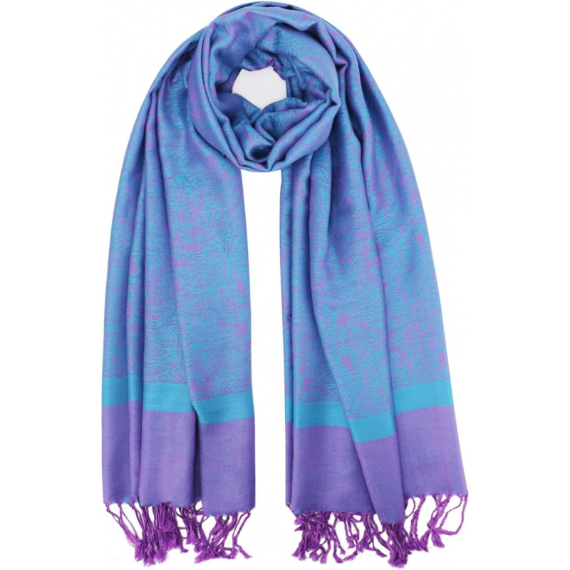 Silky Paisley Pashmina Shawl Scarf-Women's Soft