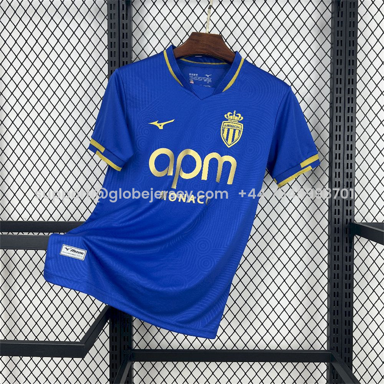 AS Monaco 25-26 Away Blue Jersey - Fans Version