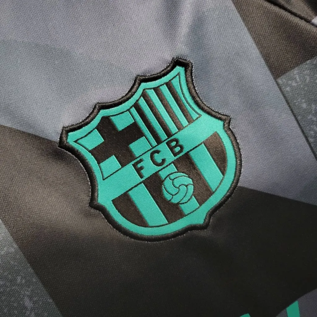 2023/2024 Barcelona Training Wear Gray Jersey - Fans Edition