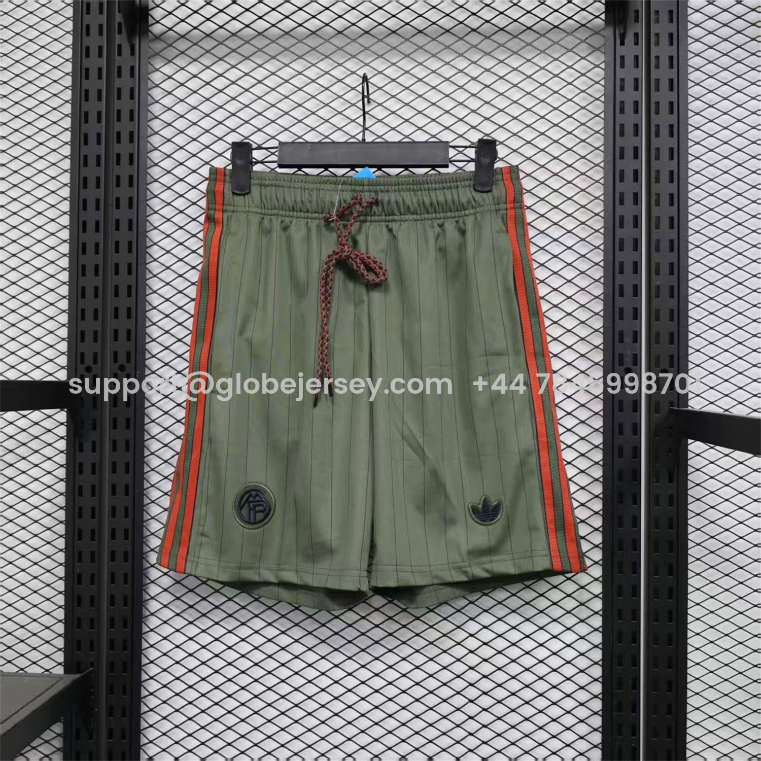 Bayern Munich 25-26 Trefoil Grey Green Travel Shorts - Player Version