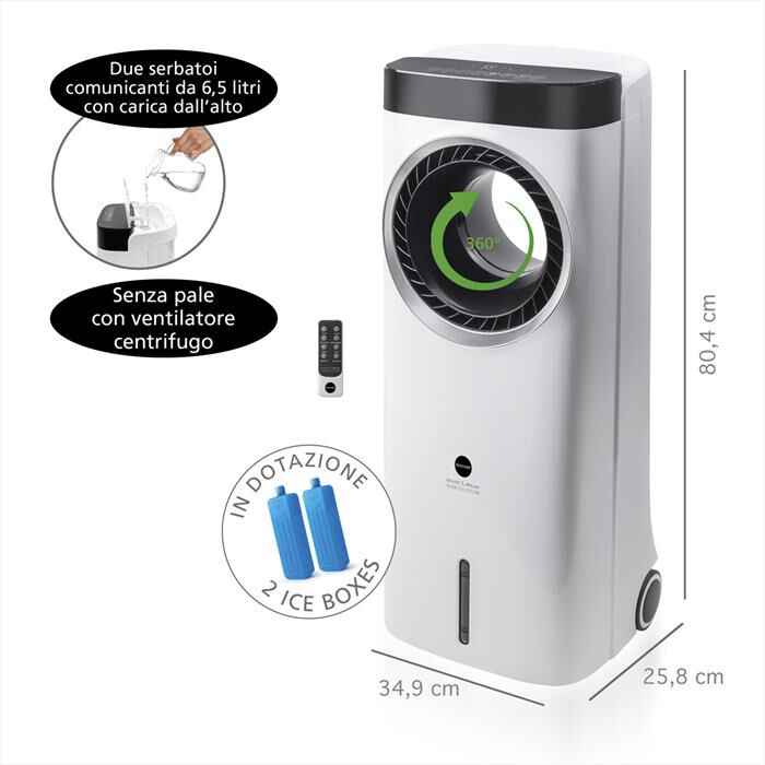 MACOM - Ventilatore tower BLADELESS CYCLONE-bianco