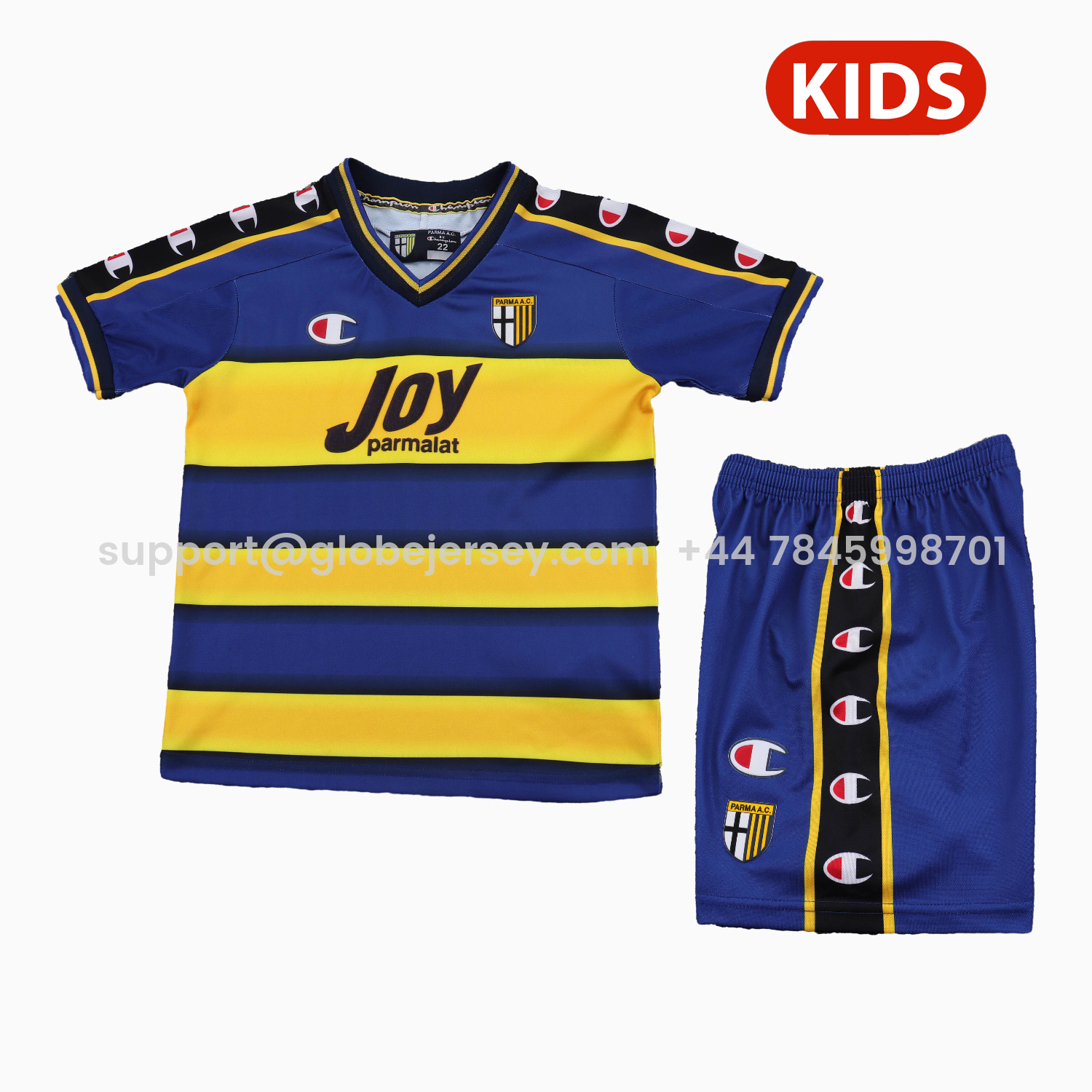 Retro Parma 2001-02 Home Kids Kit