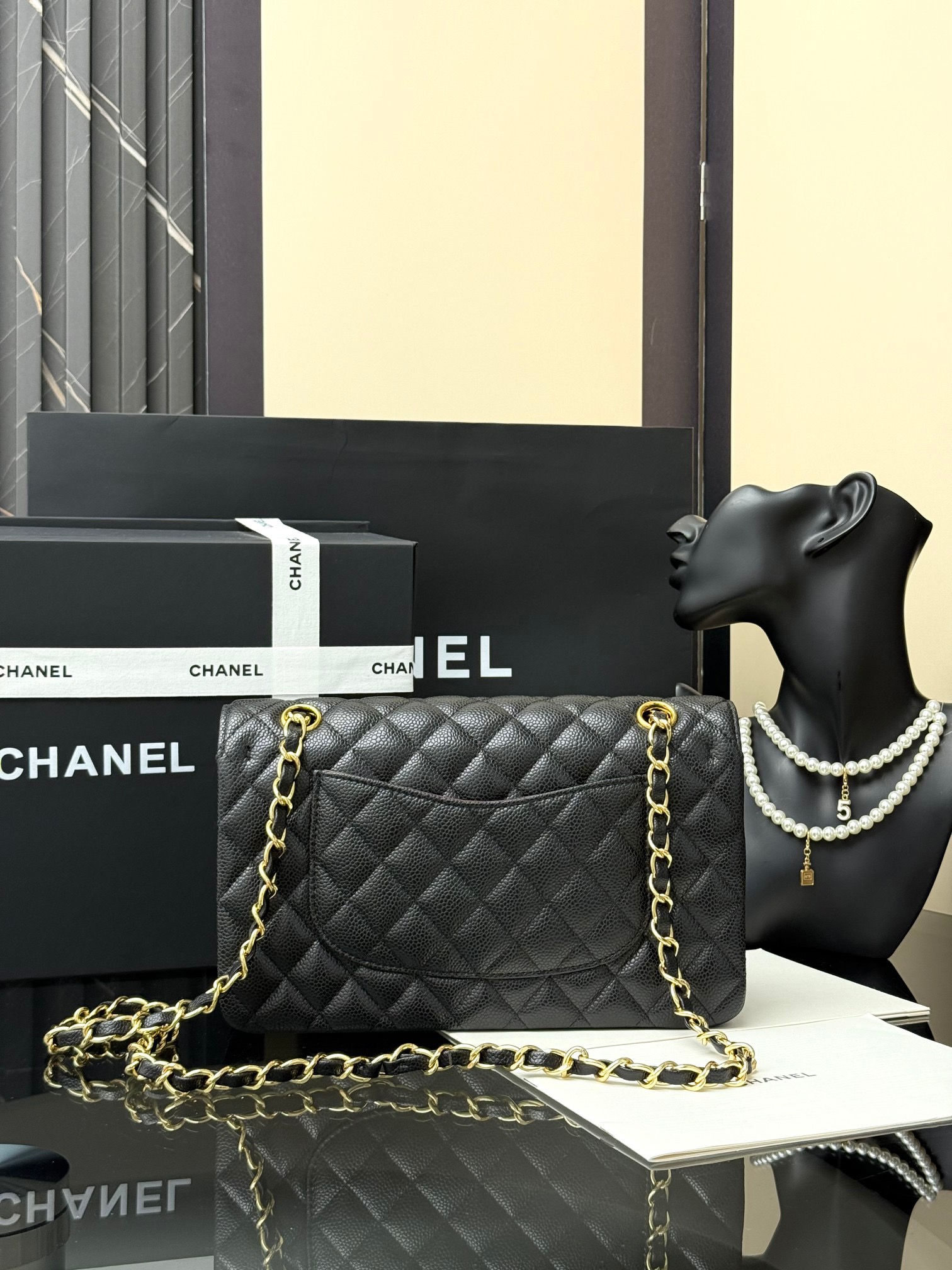 [Sale] Chanel Quilted Caviar Classic Double Flap Bag