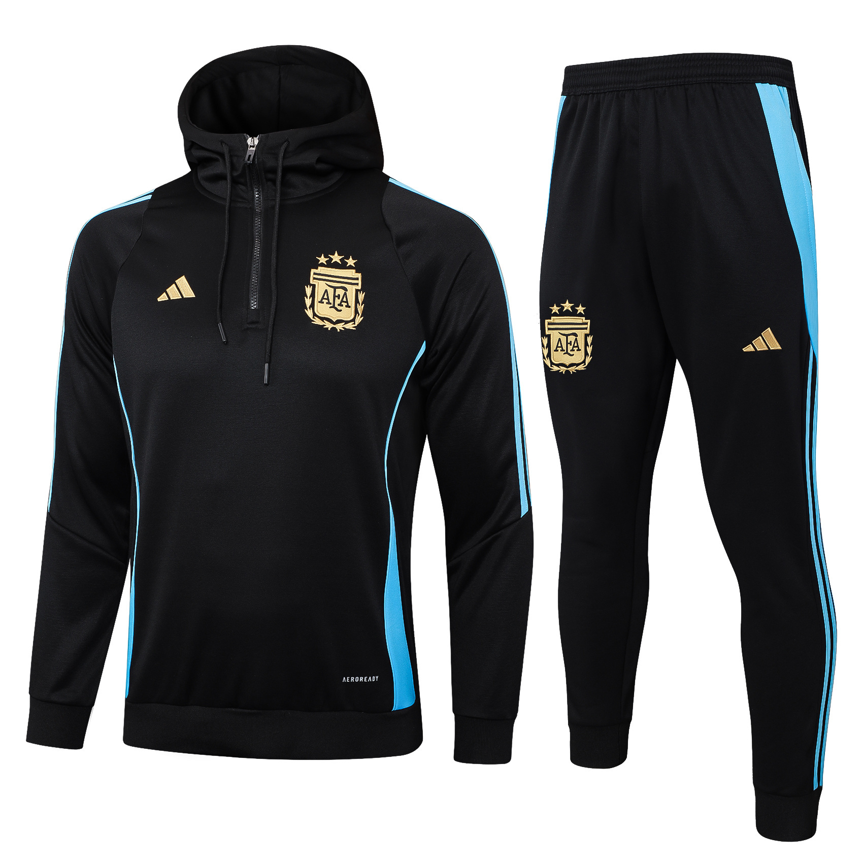 2024-25 Argentina Winter Long-Sleeved Thick Training Suit - Adult Set
