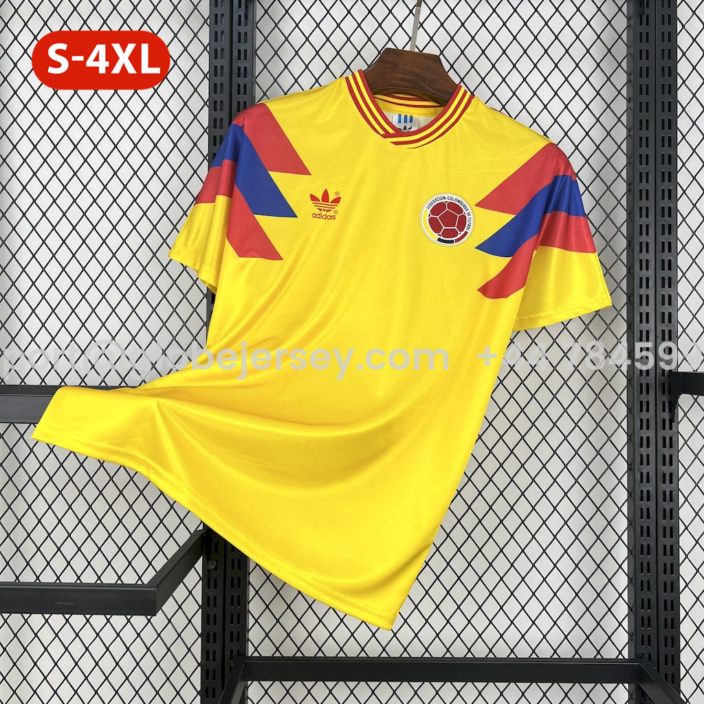 Retro Colombia 1990 Home Stadium Jersey
