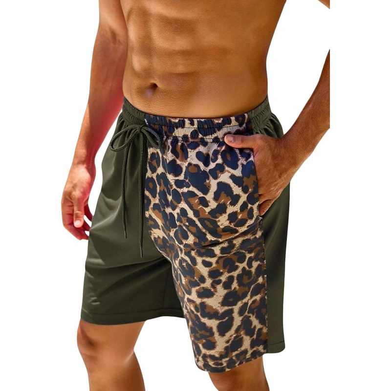 Men's Leopard Swim Trunks