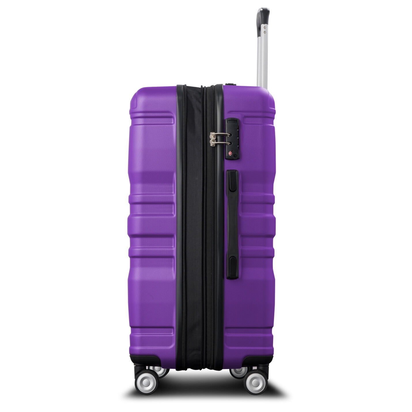 Luggage Sets New Model Expandable ABS Hardshell 3pcs Clearance Luggage Hardside Lightweight Durable Suitcase sets Spinner Wheels Suitcase with TSA Lock 20''24''28''(blue and brown)