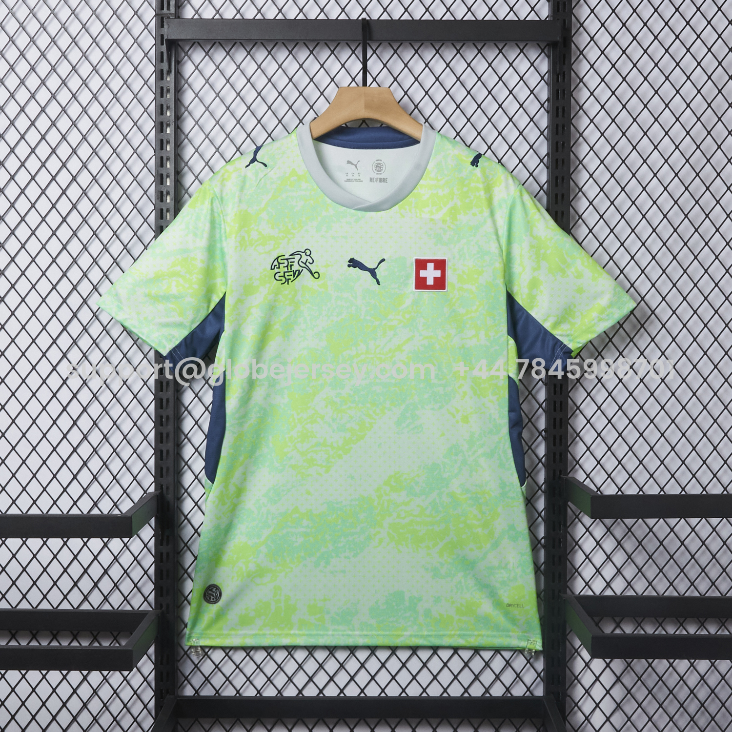 Switzerland 2026 Away Green Jersey - Fans Version