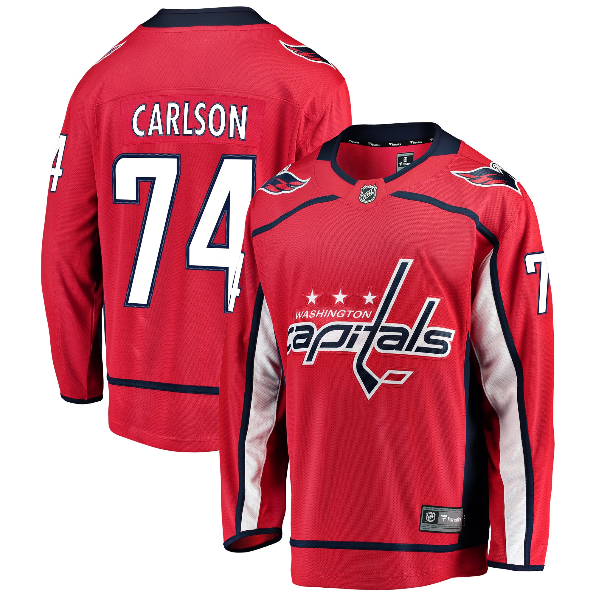 John Carlson Washington Capitals Fanatics Home Breakaway   Jersey – Red