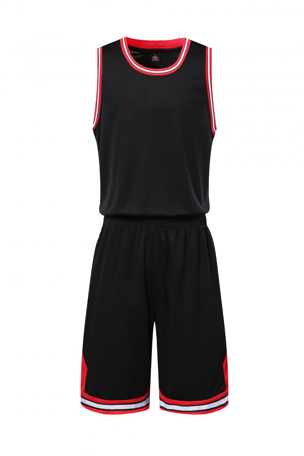 Bulls basketball uniform black suit（Customizable name and number）