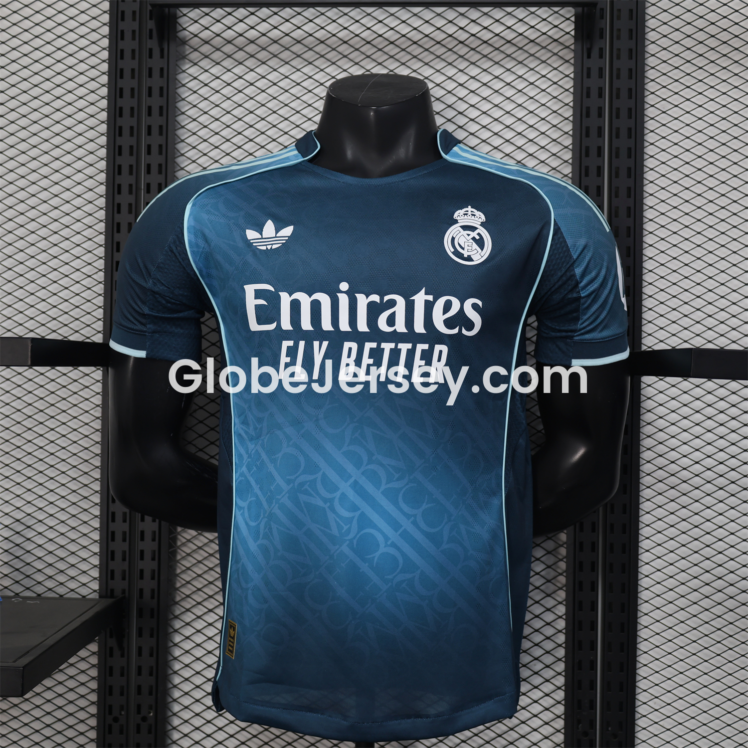 Real Madrid 25-26 Blue Gradient Jersey with RMFC Pattern - Player Version