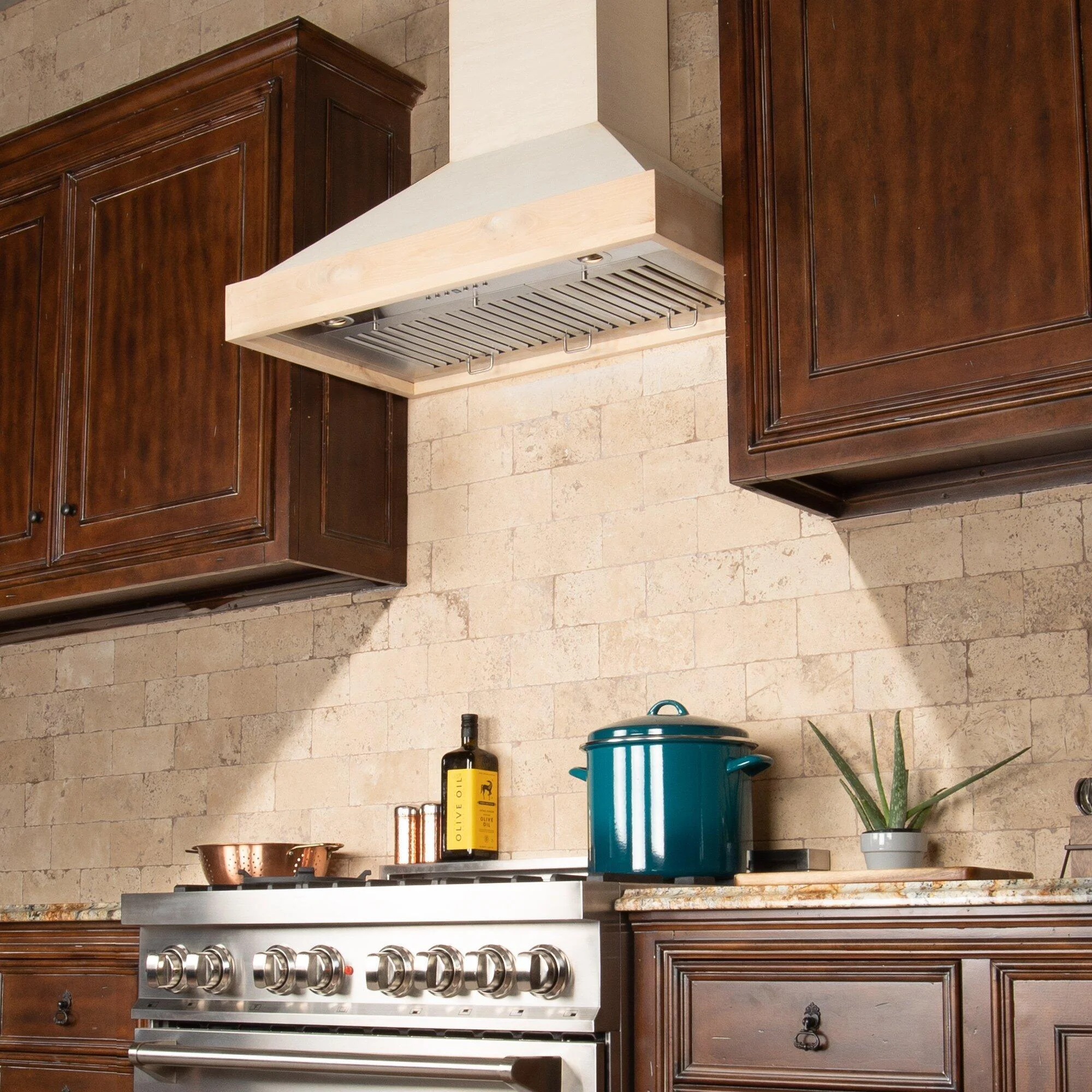 ZLINE 30 in. Unfinished Wooden Wall Mount Range Hood - Includes Motor