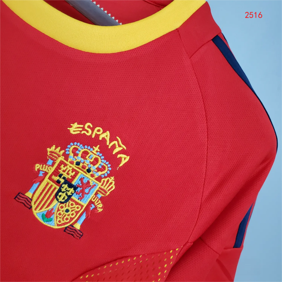 2002 Spain home retro jersey - Fans Edition