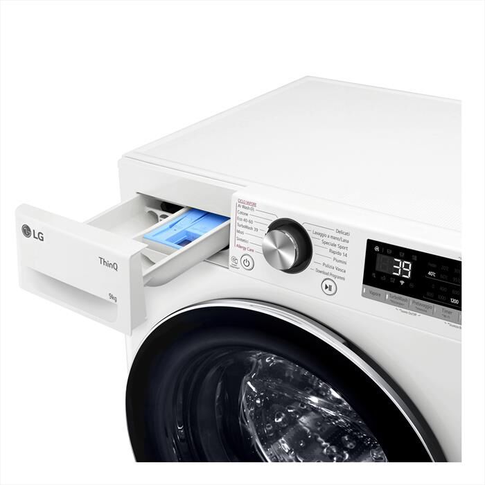 LG - Lavatrice AI DD R7 F2R7S09TSWC 9kg Classe A-10%-Bianca