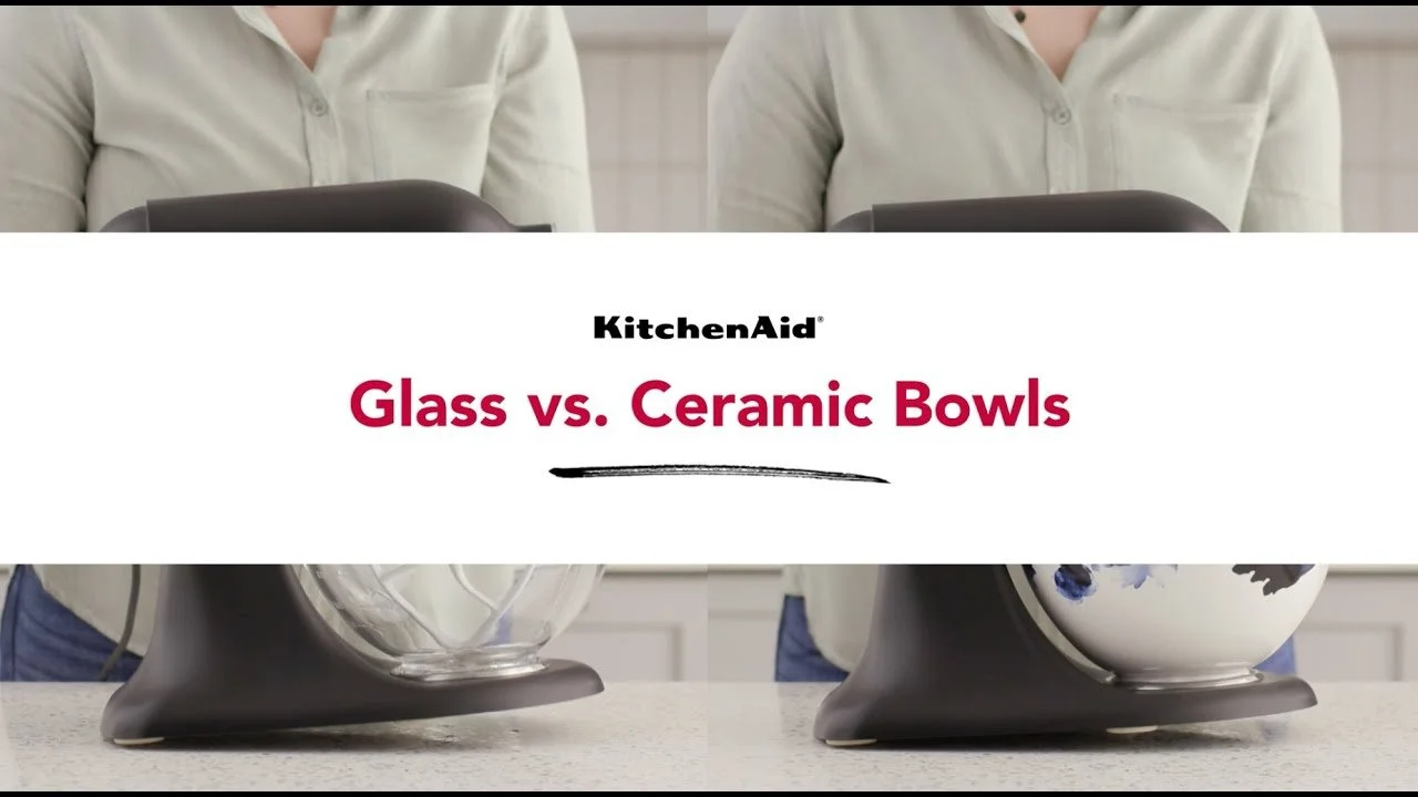 KitchenAid Dew Drop Ceramic Mixing Bowl with Pour Spout