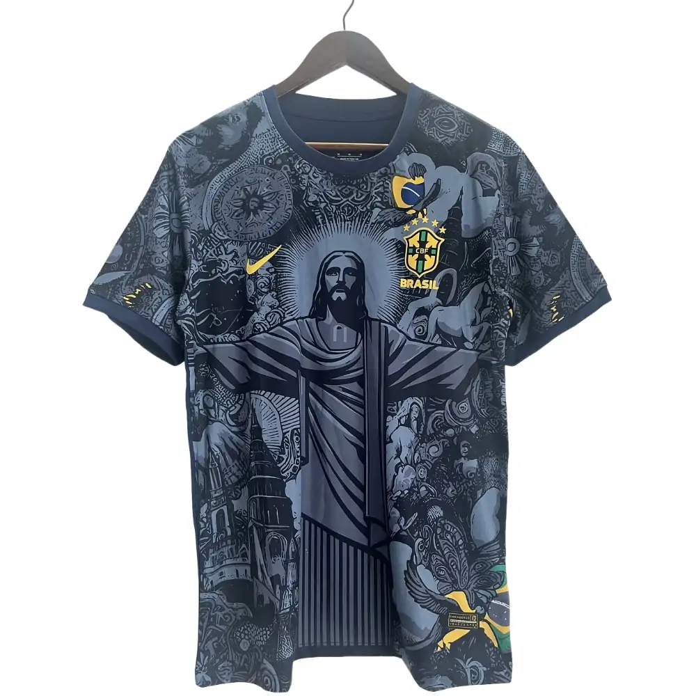 2024/25 Brazilian Black and Gray Jesus Special Edition - Fans Edition