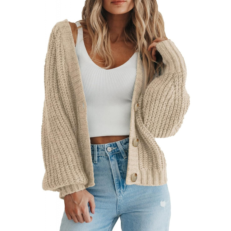 Women's Chunky Knit Open Front Sweater