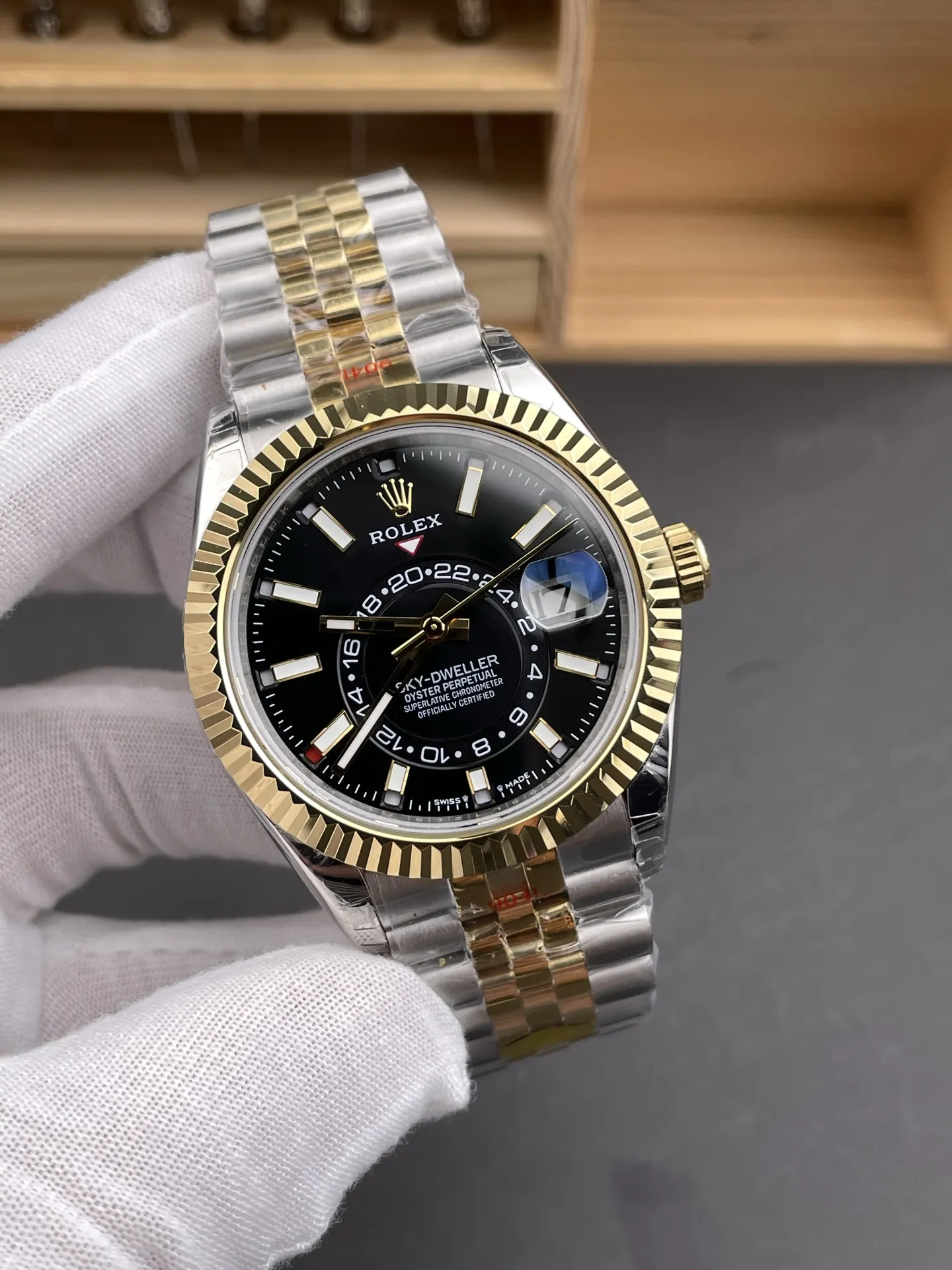 Rolex Sky-Dweller Two-Tone Black 42mm