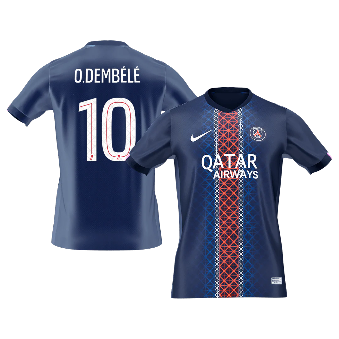 O.DEMBÉLÉ #10 PSG Home Soccer Jersey 2025/26