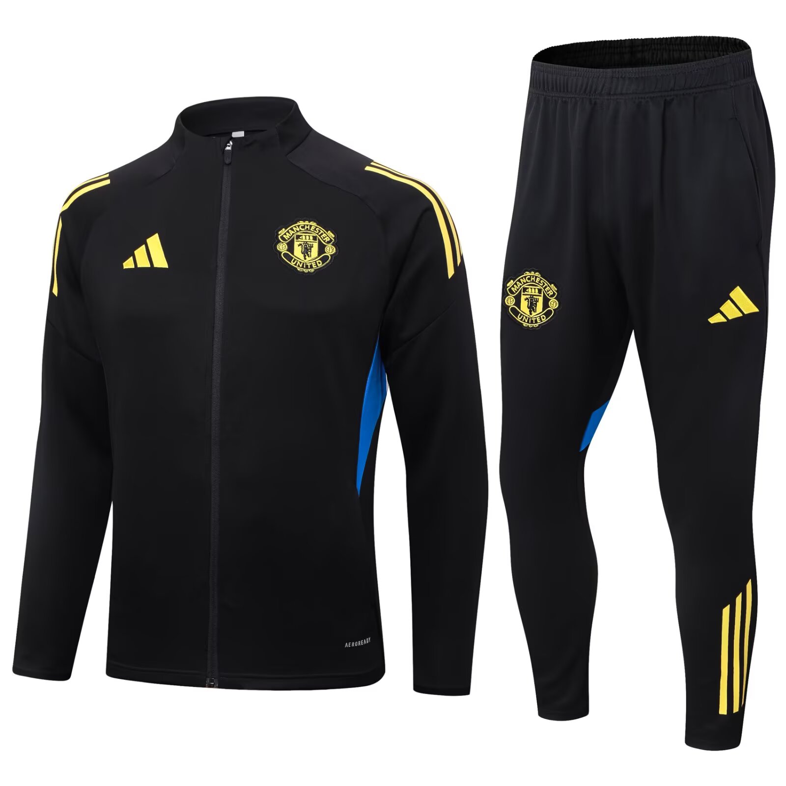 2025/26 Manchester United Black Jacket Tracksuit