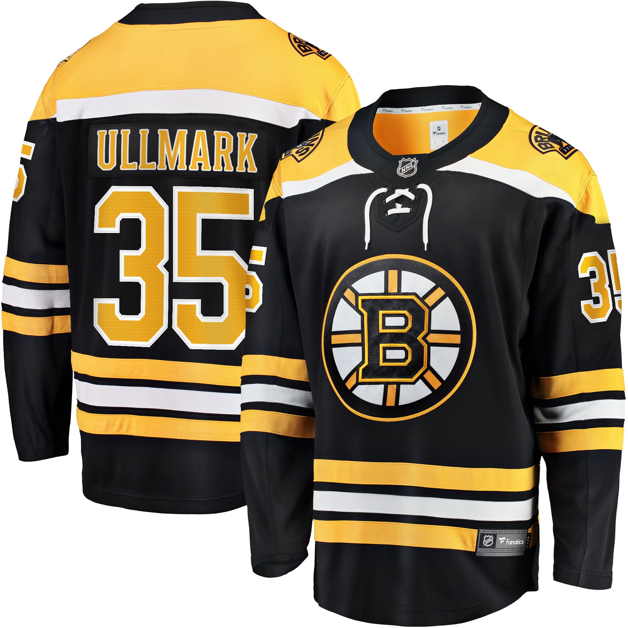 Linus Ullmark Boston Bruins Fanatics Home Breakaway  Jersey – Black