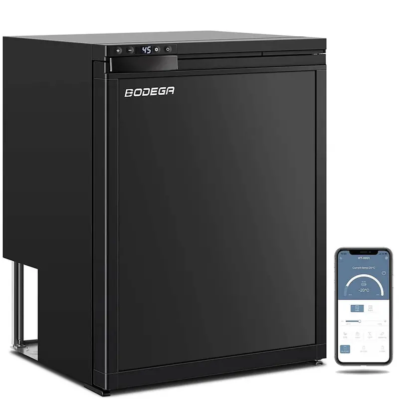 12V RV Refrigerator Freezer – 2.3 cu ft / 65L Compact Dual-Zone Portable Fridge