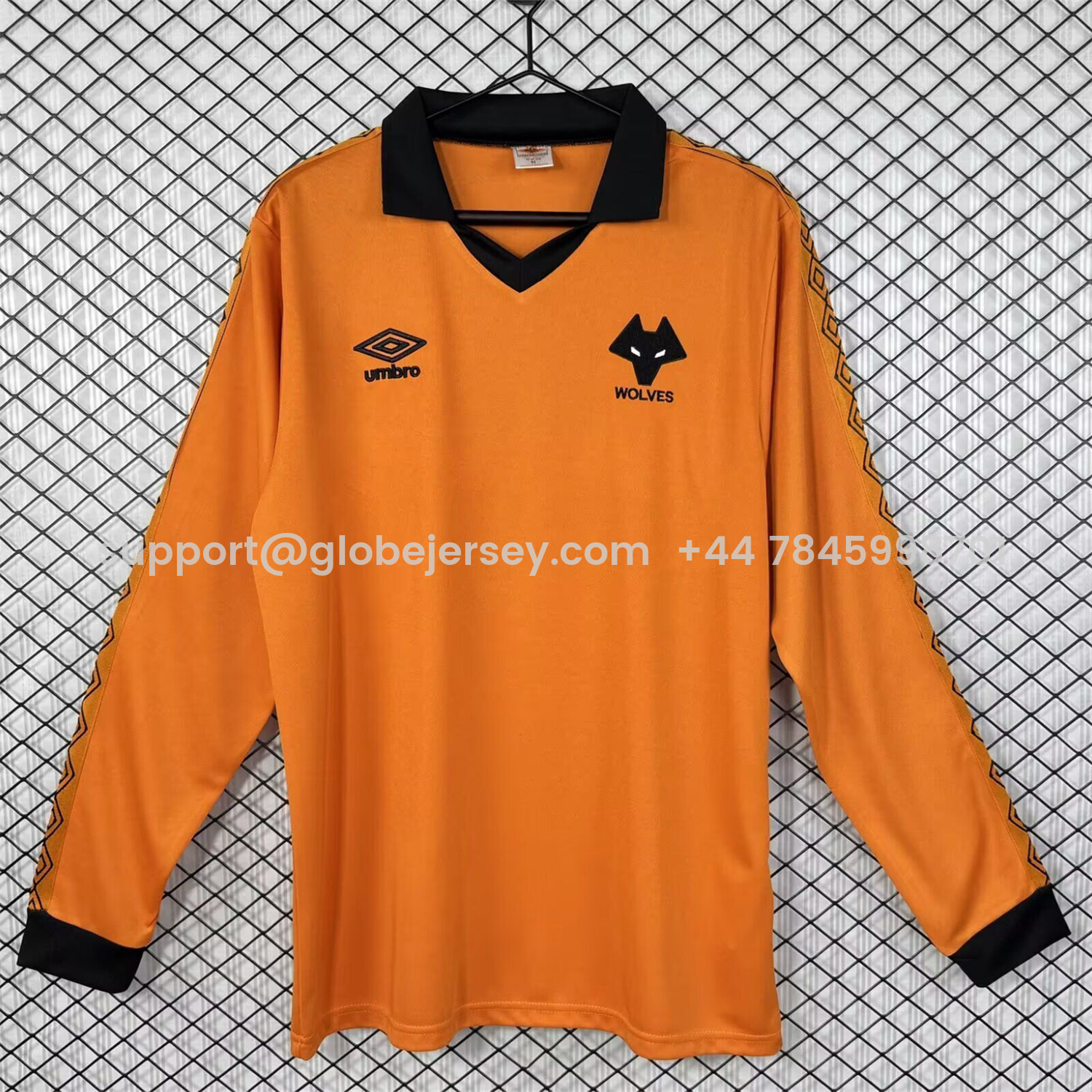 Retro Wolverhampton Wanderers Wolves 1979-82 Home Long Sleeves Jersey - Fans Version