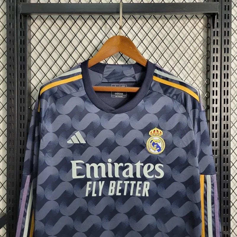 2023/2024 Long Sleeve Real Madrid Away Football Shirt 1:1 Thai Quality