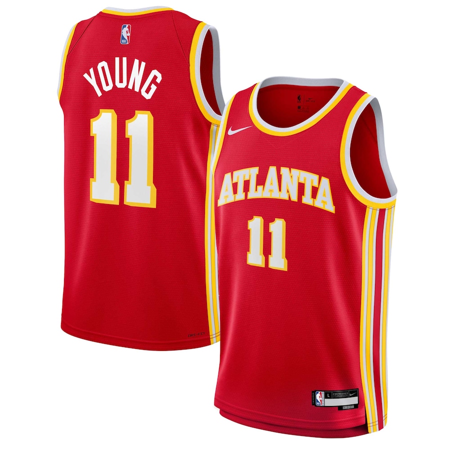 Youth Atlanta Hawks Trae Young Red Swingman Jersey - Icon Edition