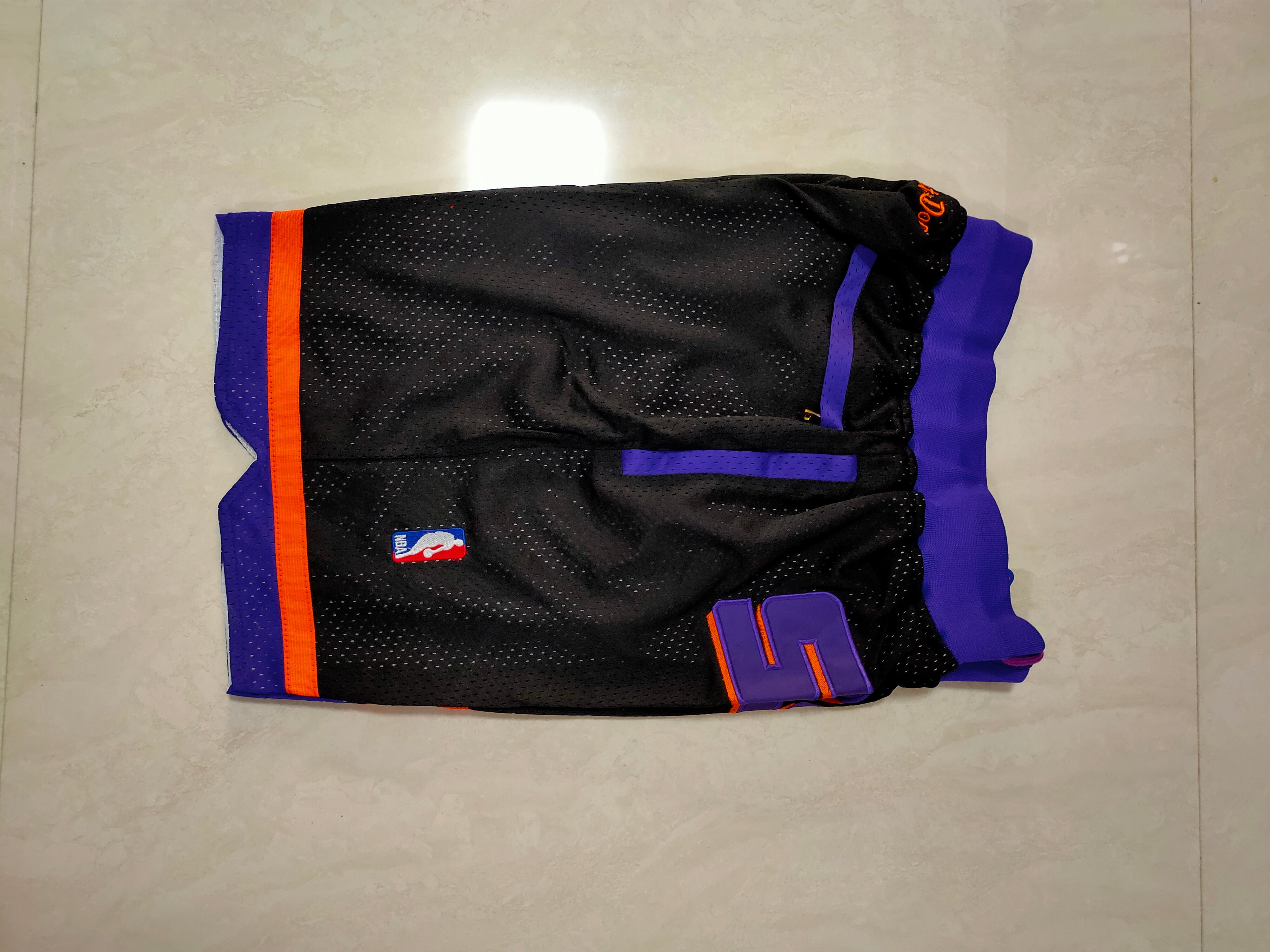Phoenix Suns Black Juston Retro Pocket Shorts