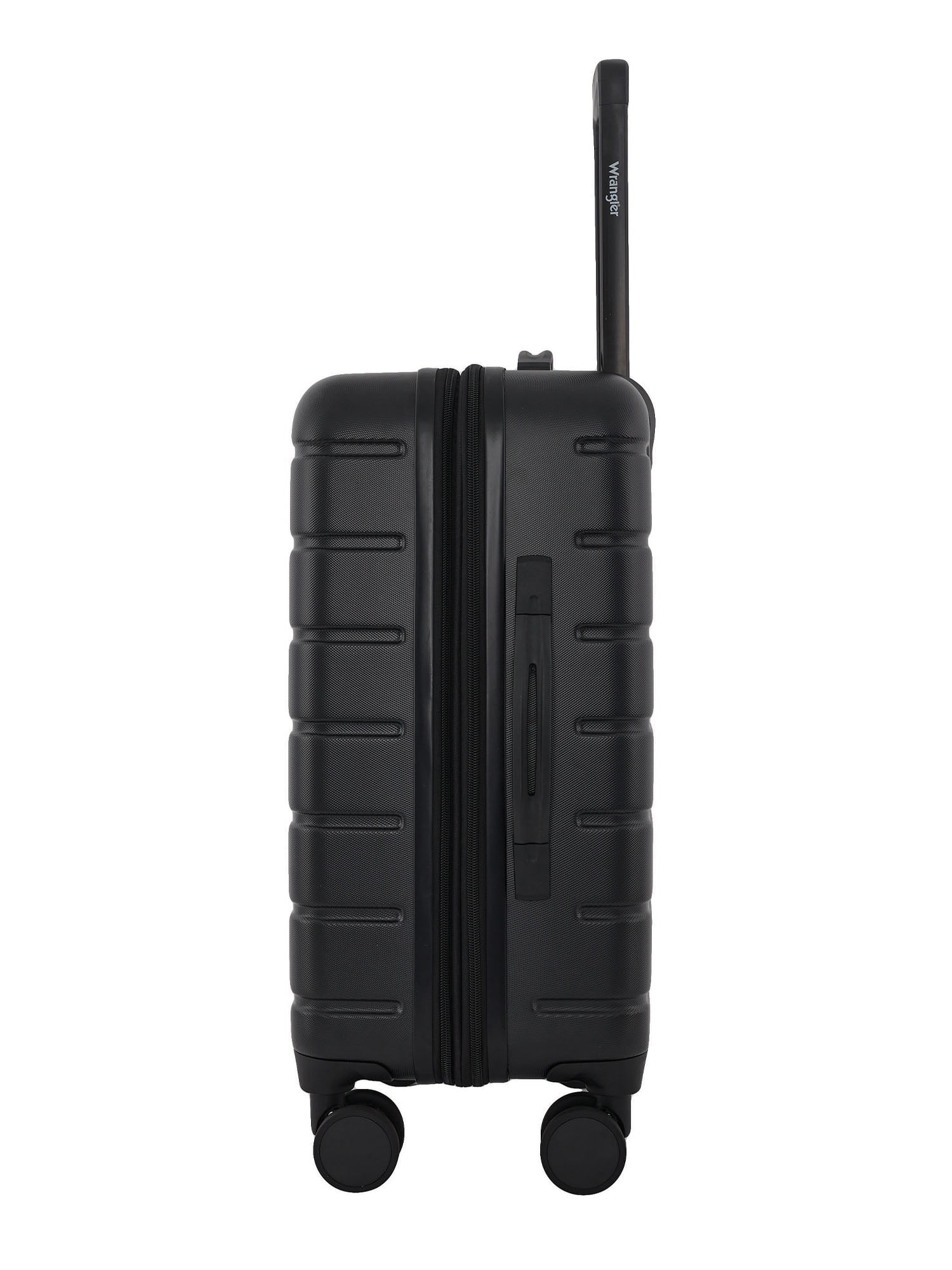 Wrangler 4-Piece 8-Wheel Expandable Hard Side Trunk-Style Luggage Set - Black