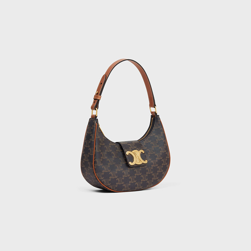 AVA TRIOMPHE SOFT BAG IN TRIOMPHE CANVAS AND CALFSKIN