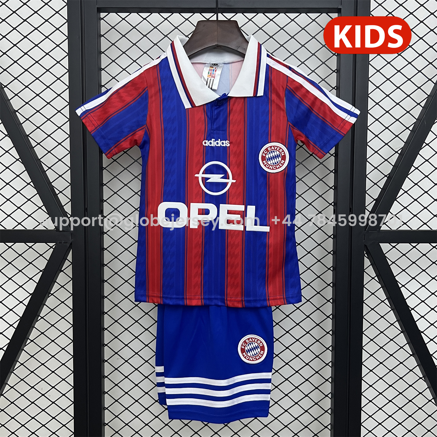 Retro Bayern Munich 1995-97 Home Kids Kit