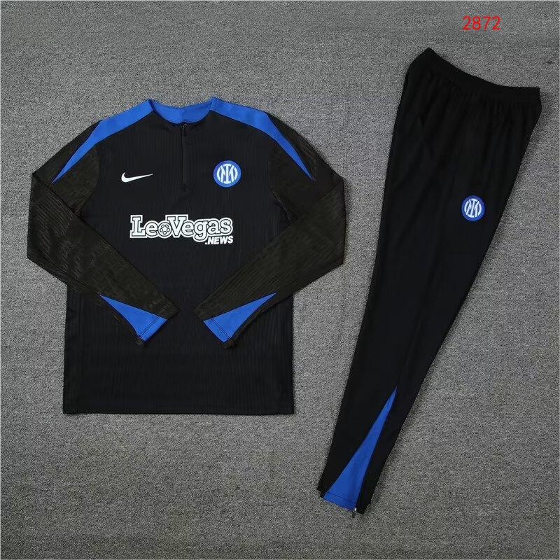 2024/25 Inter Milan half-pull training jersey black 1:1 Thai quality set