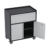 SUPEER Metal Rolling Garage Cabinet, 71'' Tall Industrial Storage Cabinet with Wheels and 4 Adjustable Shelves, Utility Filing Cabinet for Garage, Tool House, Assemble Required
